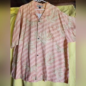 Tommy Bahama Print Shirt 2XL Silk